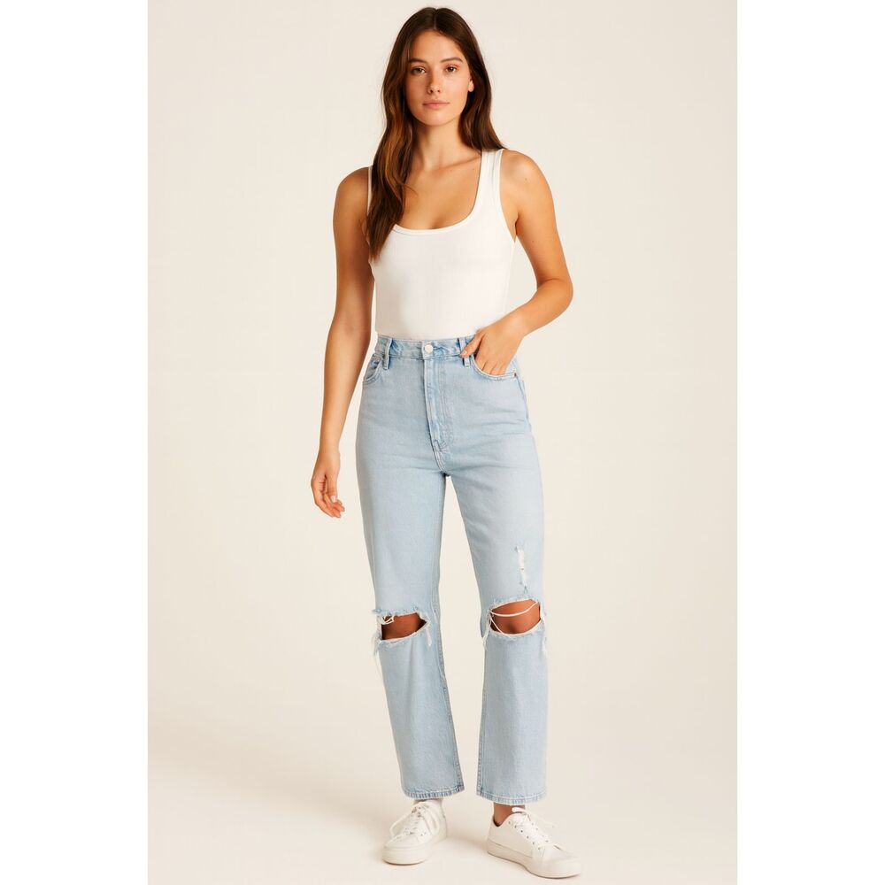 Abercrombie & Fitch The Ankle Straight Ultra High Rise Jeans  Women's Size 31/12